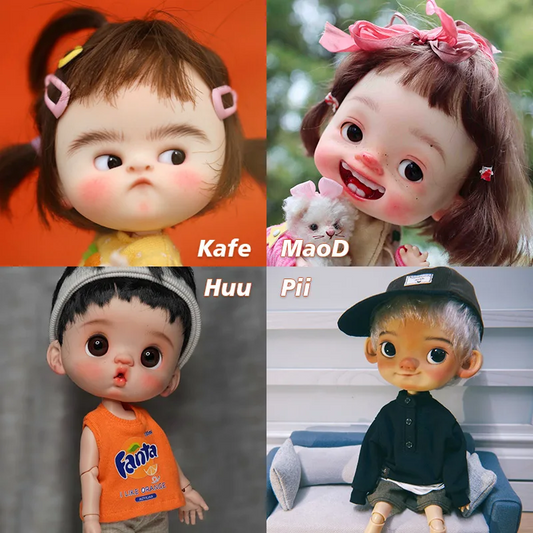 1/6 Cute Expression Doll Qbebi BJD Doll Anime Blythe Polly Pocket Gift For Girls Ball Jointed Dolls